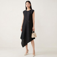 【羽生摺衣】i摺衣-日系 古典風 斜摺 造型 背心 洋裝(共三色)