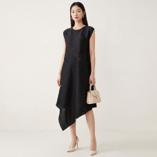 【羽生摺衣】i摺衣-日系 古典風 斜摺 造型 背心 洋裝(共三色)