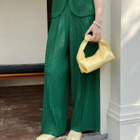 【羽生摺衣】i摺衣-日系 簡約風 前後中線 寬褲(共三色)