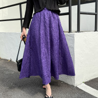 【羽生摺衣】i摺衣-日系 奢華風 八片 重工 皺皺裙(共二色)